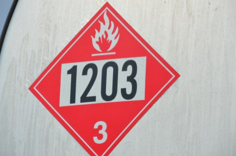January 25, 2013 #260 - Gasoline placard