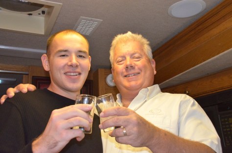 November 15, 2012 - Patron toast...leaving for Army boot camp..love you Jon