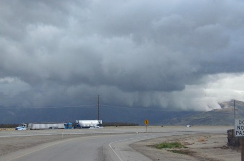 December 26, 2012 - Storm over I-5 the Grapevine going to LA area