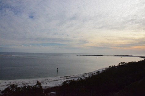 The view to the Gulf from the lighthouse