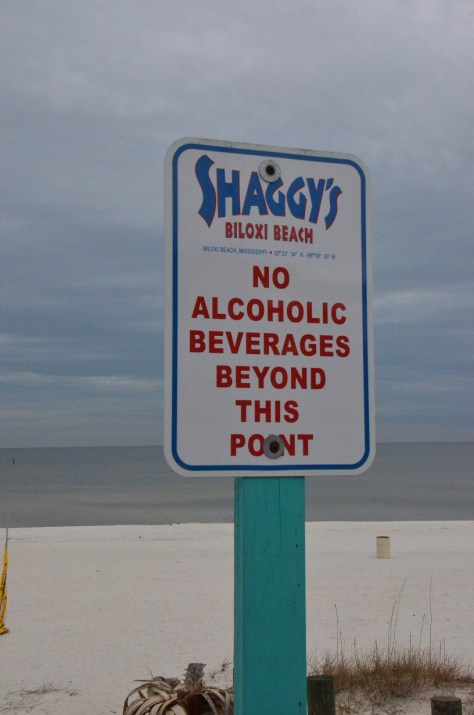 Beach sign