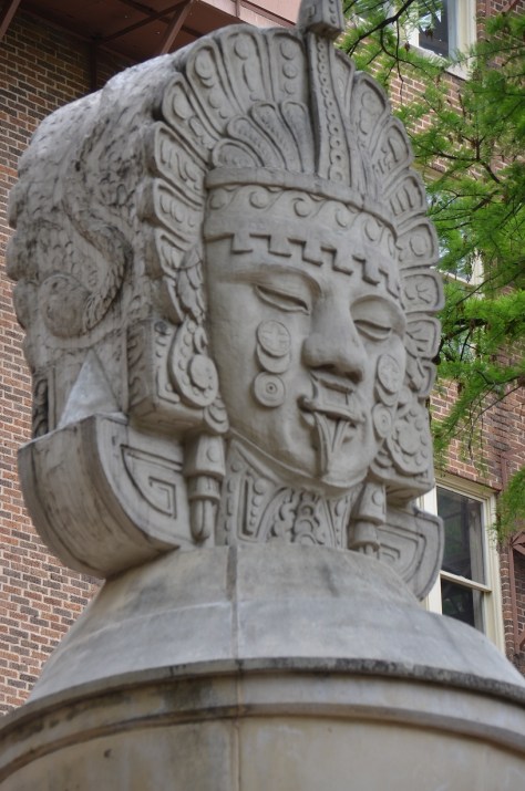 One of the many sculptures...this one on a walkway