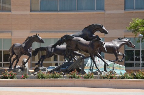 Bronze Horses in the courtyard