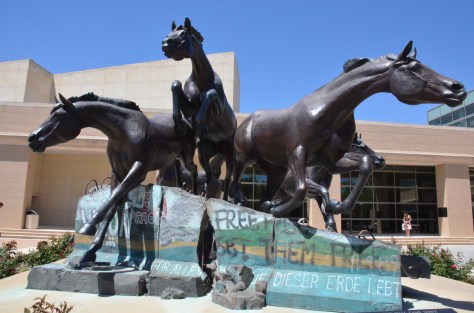 Bronze Horses and the Wall