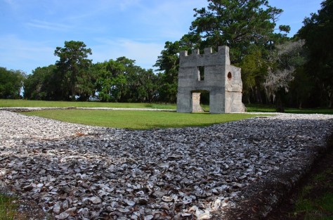 What is left of the barracks