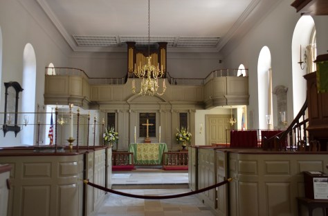 Inside the church