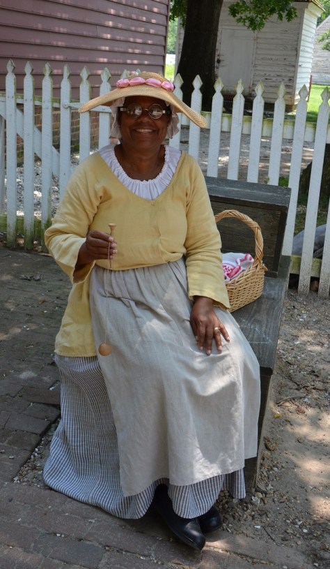 Local woman playing a game