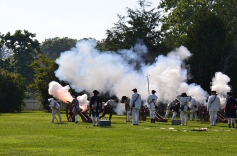 Firing the cannons