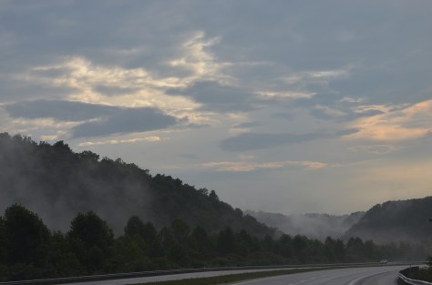 Driving to Kentucky to get the puppies...I now understand the smoky mountains