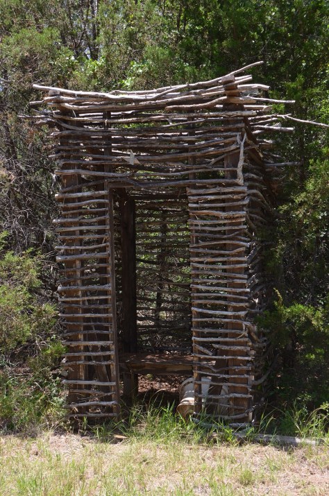 Open outhouse??? the things you see when hiking.